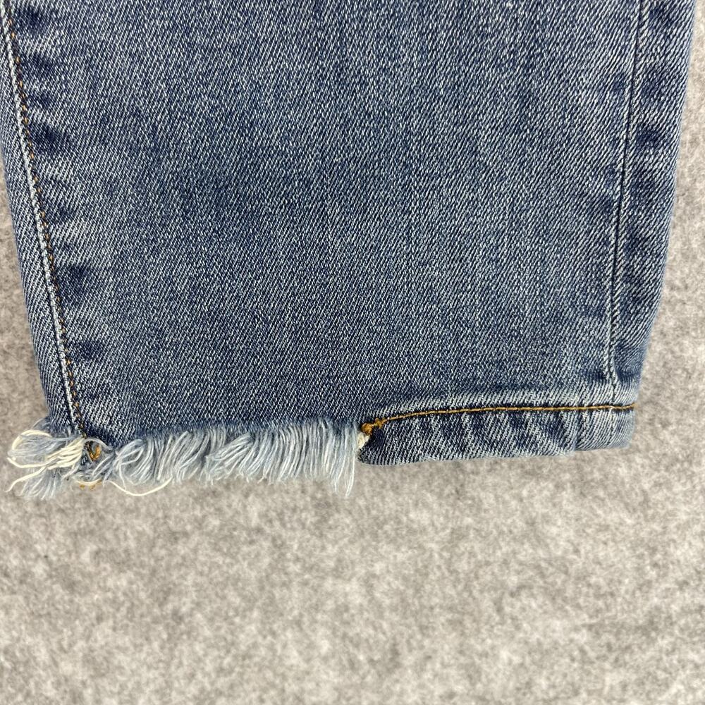 Peruvian Connection Cimarron Jean Womens 4 Medium Wash Button Fly Distressed Hem - Picture 6 of 16